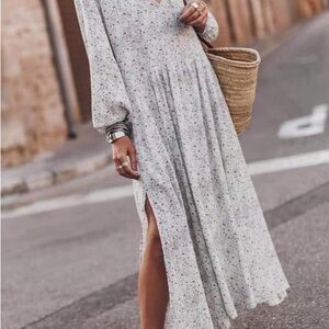 Floral Long Sleeve Maxi Dress